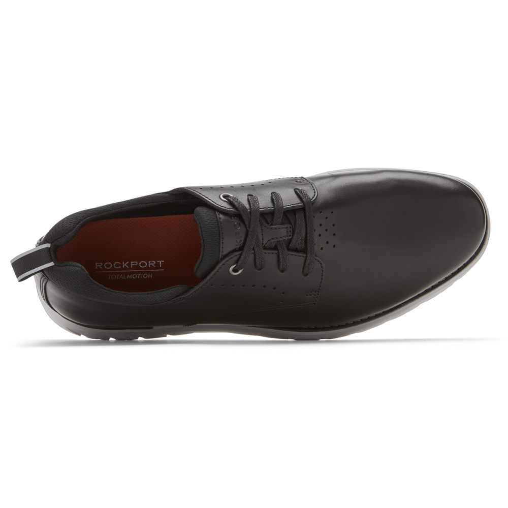 Rockport Mens Total Motion Sport Plain Toe - Oxfords Black - PNA738240